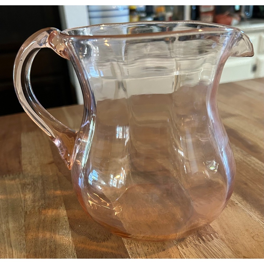 VTG Macbeth-Evans American Sweetheart Pattern Glass Pitcher.